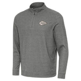 Kansas City Chiefs Antigua Subtle Quarter-Zip Top - Heather Black discount
