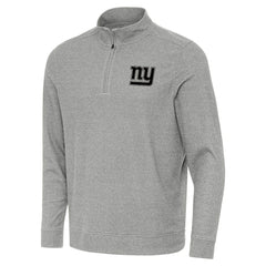 New York Giants Antigua Subtle Quarter-Zip Top - Heather Gray online