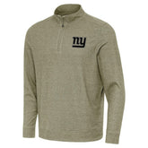 New York Giants Antigua Subtle Quarter-Zip Top - Heather Olive outlet