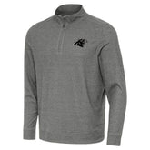 Carolina Panthers Antigua Subtle Quarter-Zip Top - Heather Black online
