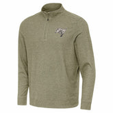 Tampa Bay Buccaneers Antigua Subtle Quarter-Zip Top - Heather Olive for sale