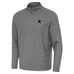 Dallas Cowboys Antigua Subtle Quarter-Zip Top - Heather Black sale