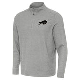 Buffalo Bills Antigua Subtle Quarter-Zip Top - Heather Gray discount