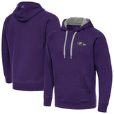 Baltimore Ravens Antigua Brushed Carbon Victory Pullover Hoodie - Purple sale
