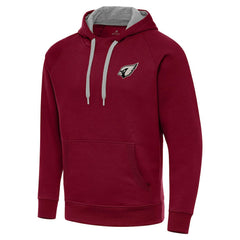 Arizona Cardinals Antigua Brushed Carbon Victory Pullover Hoodie - Cardinal cheap