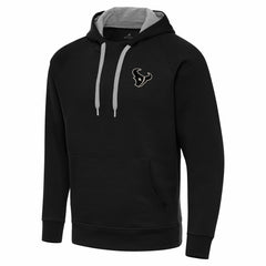 Houston Texans Antigua Brushed Carbon Victory Pullover Hoodie - Black for sale