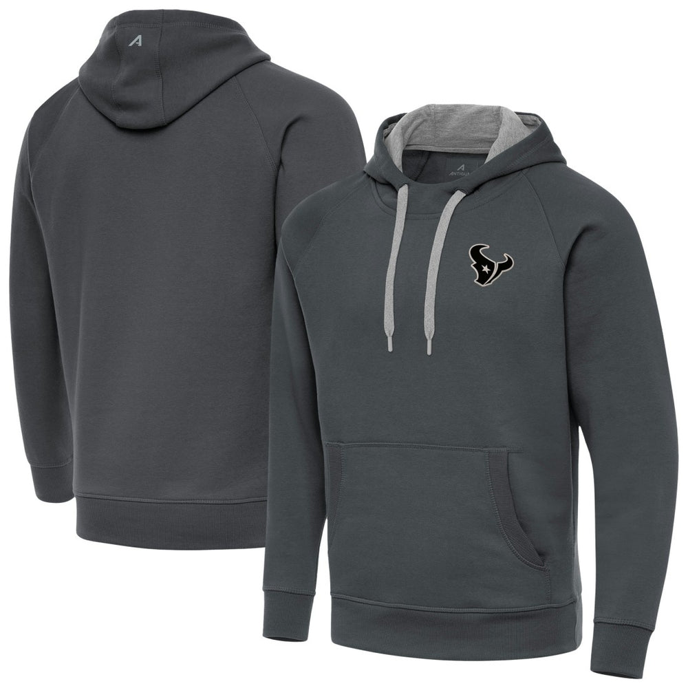 Houston Texans Antigua Brushed Carbon Victory Pullover Hoodie - Charcoal online