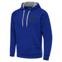 Indianapolis Colts Antigua Brushed Carbon Victory Pullover Hoodie - Royal discount