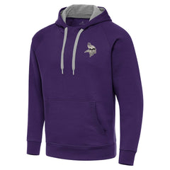 Minnesota Vikings Antigua Brushed Carbon Victory Pullover Hoodie - Purple on sale