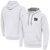 New York Giants Antigua Brushed Carbon Victory Pullover Hoodie - White online