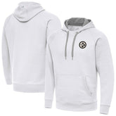 Pittsburgh Steelers Antigua Brushed Carbon Victory Pullover Hoodie - White online