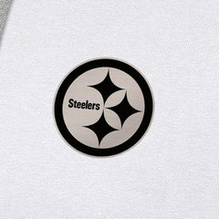 Pittsburgh Steelers Antigua Brushed Carbon Victory Pullover Hoodie - White online