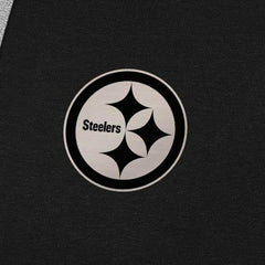 Pittsburgh Steelers Antigua Brushed Carbon Victory Pullover Hoodie - Black cheap