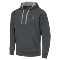 Seattle Seahawks Antigua Brushed Carbon Victory Pullover Hoodie - Charcoal outlet