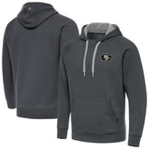San Francisco 49ers Antigua Brushed Carbon Victory Pullover Hoodie - Charcoal discount