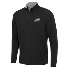 Philadelphia Eagles Antigua Content Quarter-Zip Top - Charcoal cheap