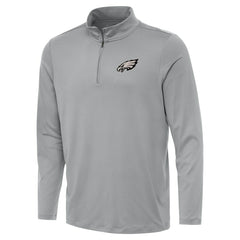 Philadelphia Eagles Antigua Reprocess Quarter-Zip Top - Gray on sale