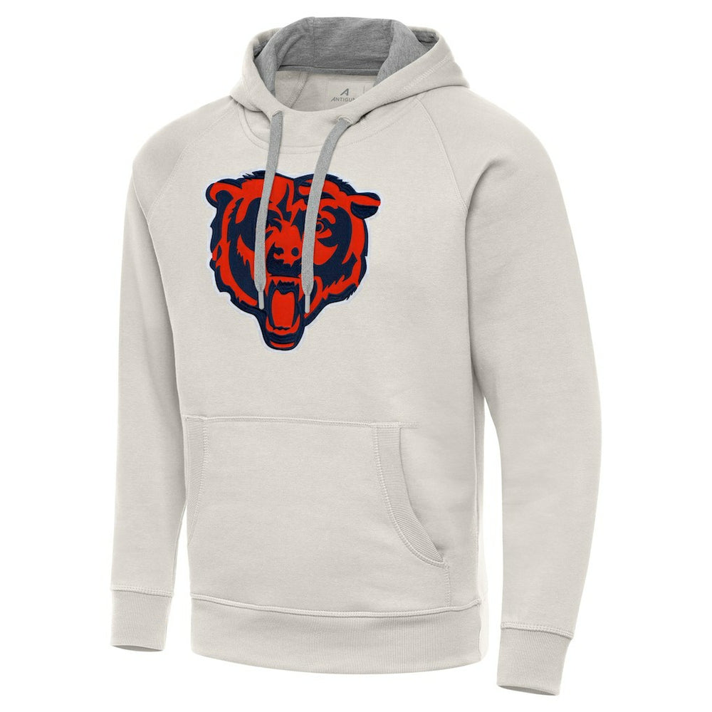 Chicago Bears Antigua Victory Raglan Pullover Hoodie - Cream cheap