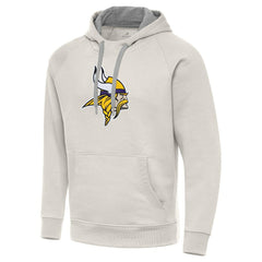Minnesota Vikings Antigua Victory Raglan Pullover Hoodie - Cream sale