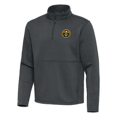 Denver Nuggets Antigua Twist Quarter-Zip Pullover Top - Pewter discount