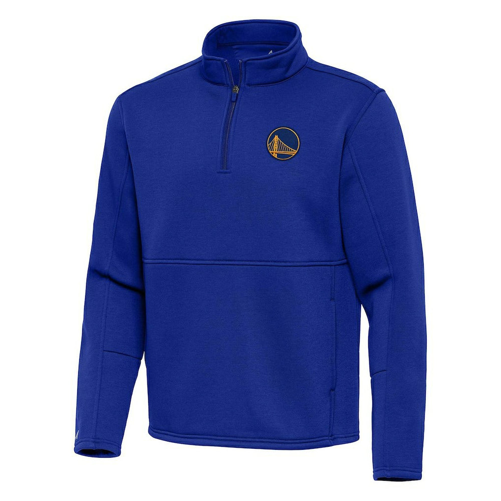 Golden State Warriors Antigua Twist Quarter-Zip Pullover Top - Royal online