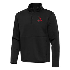 Houston Rockets Antigua Twist Quarter-Zip Pullover Top - Black outlet