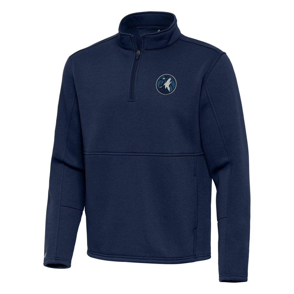 Minnesota Timberwolves Antigua Twist Quarter-Zip Pullover Top - Navy online