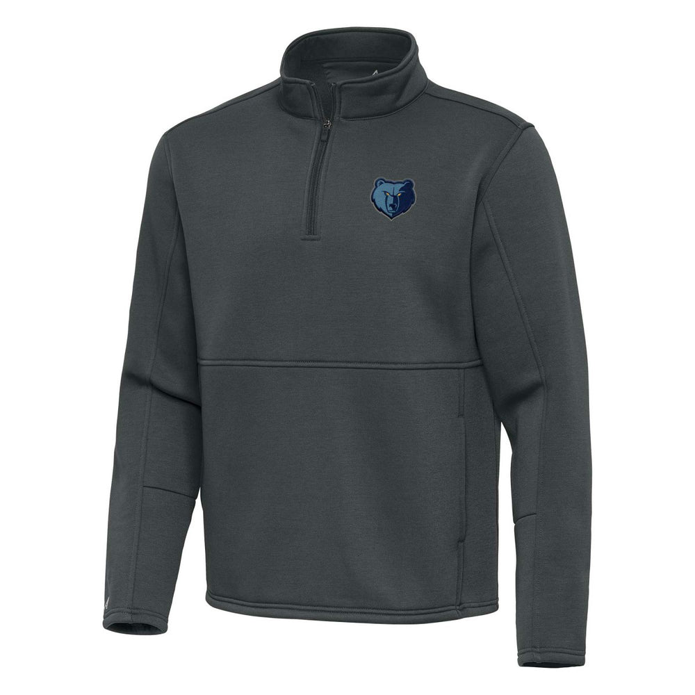 Memphis Grizzlies Antigua Twist Quarter-Zip Pullover Top - Pewter shop