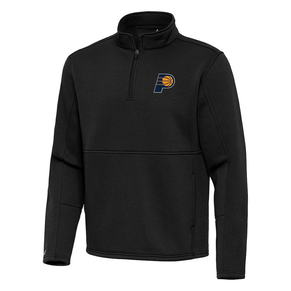 Indiana Pacers Antigua Twist Quarter-Zip Pullover Top - Black on sale