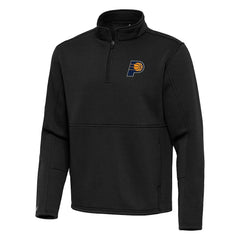 Indiana Pacers Antigua Twist Quarter-Zip Pullover Top - Black on sale