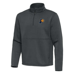 Indiana Pacers Antigua Twist Quarter-Zip Pullover Top - Pewter cheap
