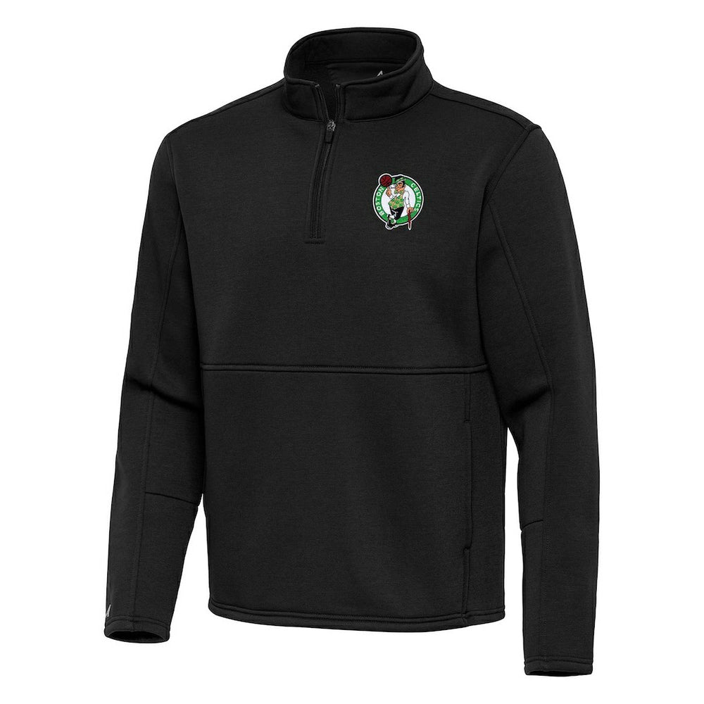 Boston Celtics Antigua Twist Quarter-Zip Pullover Top - Black online