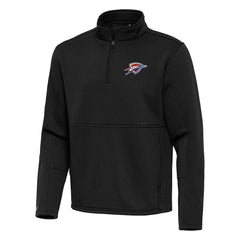 Oklahoma City Thunder Antigua Twist Quarter-Zip Pullover Top - Black shop