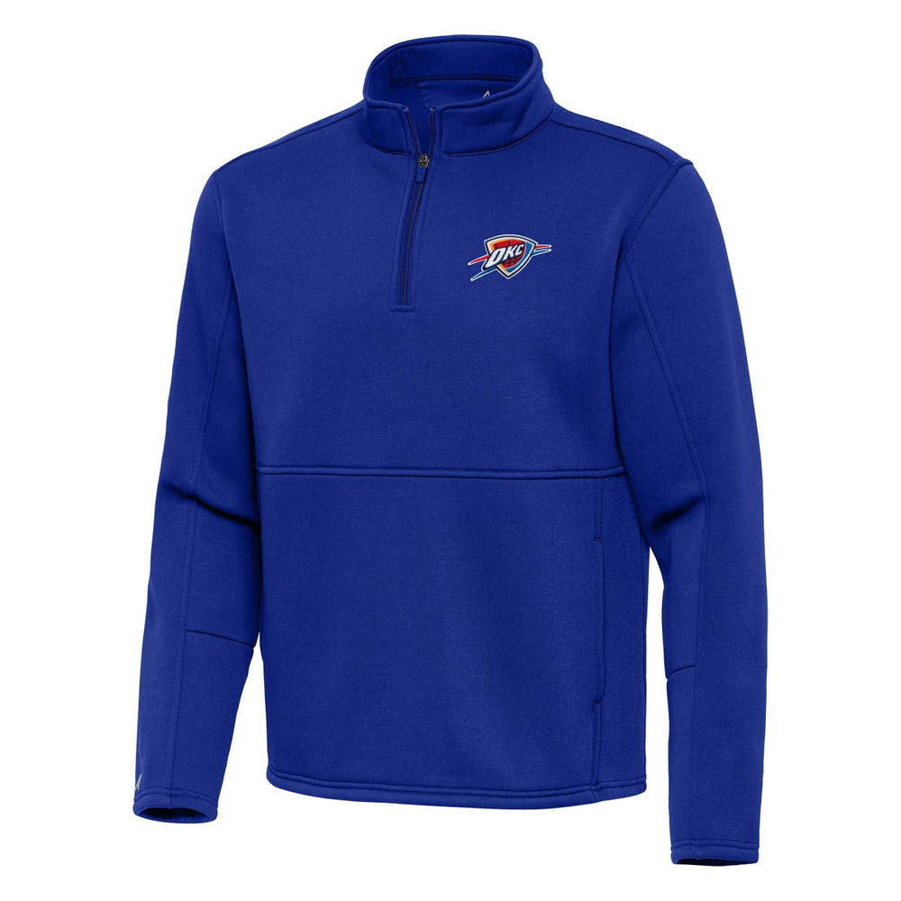 Oklahoma City Thunder Antigua Twist Quarter-Zip Pullover Top - Blue sale