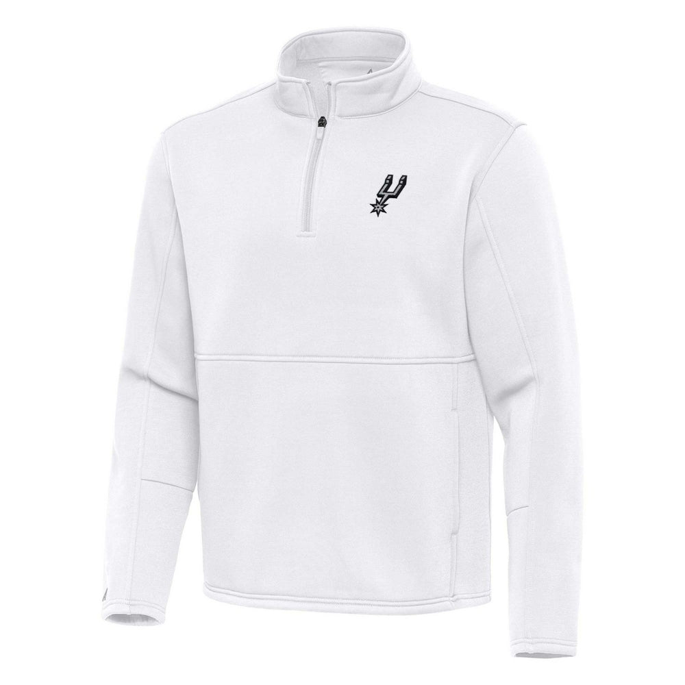 San Antonio Spurs Antigua Twist Quarter-Zip Pullover Top - White shop