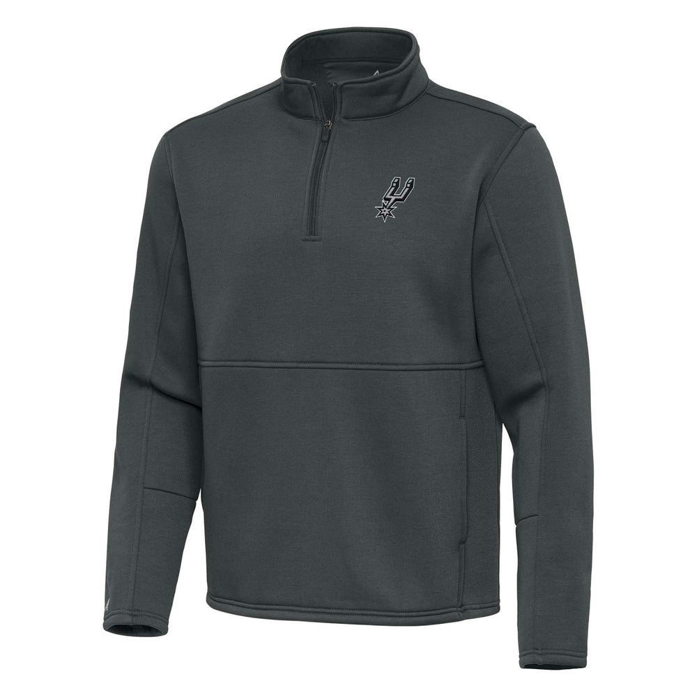 San Antonio Spurs Antigua Twist Quarter-Zip Pullover Top - Pewter discount