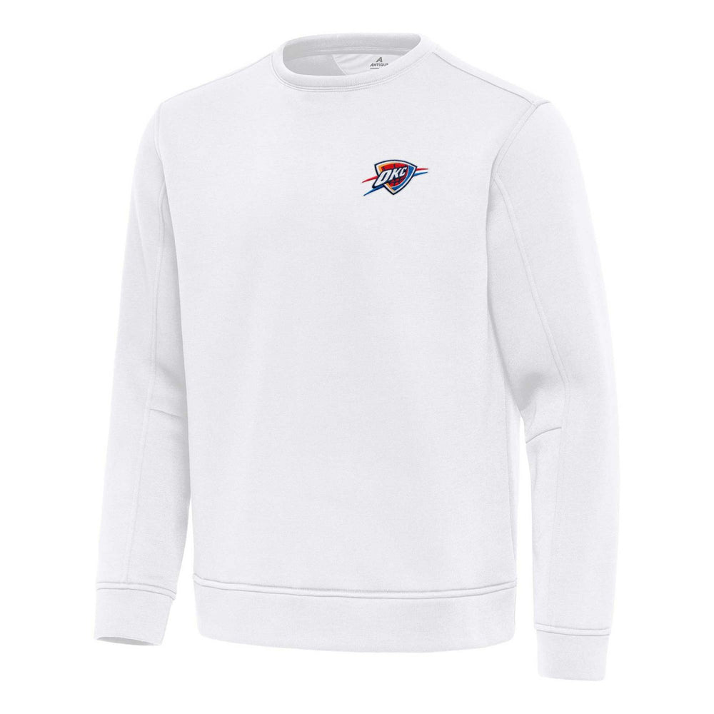 Oklahoma City Thunder Antigua Relevant Pullover Sweatshirt - White for sale