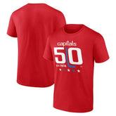 Washington Capitals 50th Anniversary T-Shirt Red