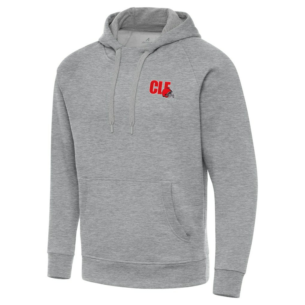 Men's Cleveland Browns Antigua Victory Pullover Hoodie - Heather Gray sale