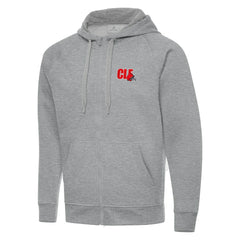 Men's Cleveland Browns Antigua Victory Full-Zip Hoodie - Heather Gray online