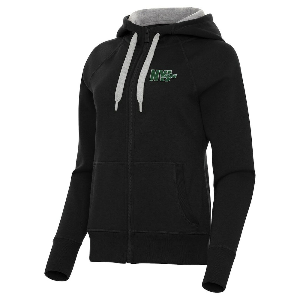 New York Jets Antigua Women's Victory Full-Zip Hoodie - Black outlet