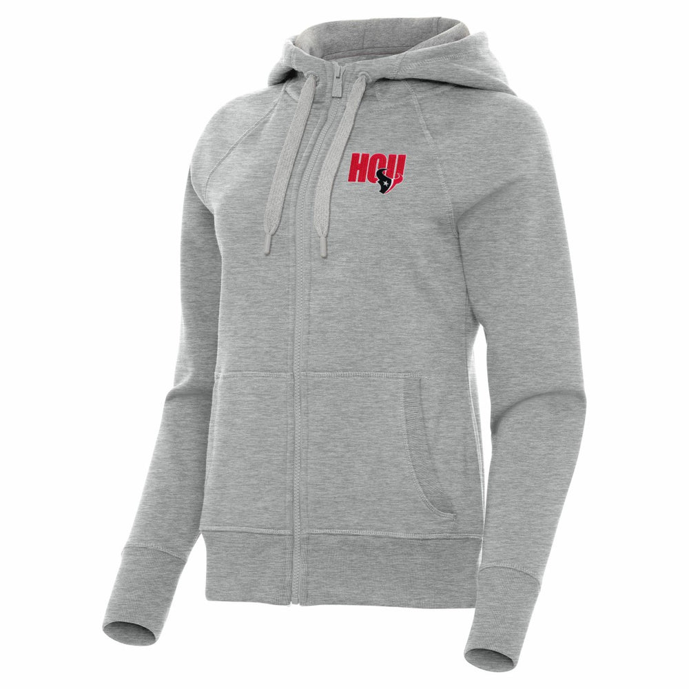 Houston Texans Antigua Women's Victory Full-Zip Hoodie - Heather Gray online