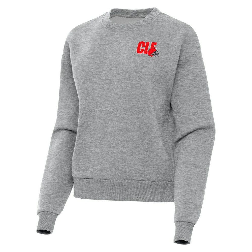 Cleveland Browns Antigua Women's Victory Pullover Sweatshirt - Heather Gray discount