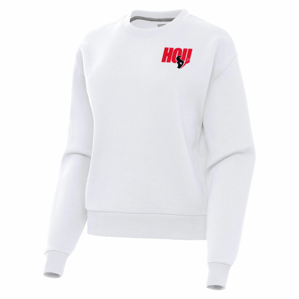 Houston Texans Antigua Women's Victory Pullover Sweatshirt - White on sale