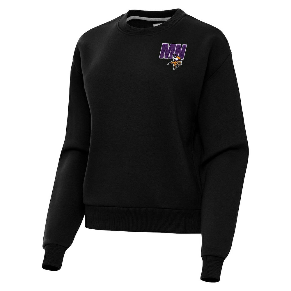 Minnesota Vikings Antigua Women's Victory Pullover Sweatshirt - Black for sale