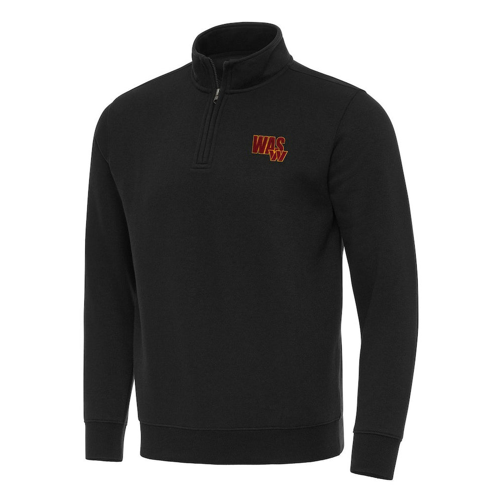 Washington Commanders Antigua Men's Victory Quarter-Zip Sweatshirt - Black on sale