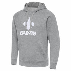New Orleans Saints Antigua Victory Pullover Hoodie - Heather Gray on sale