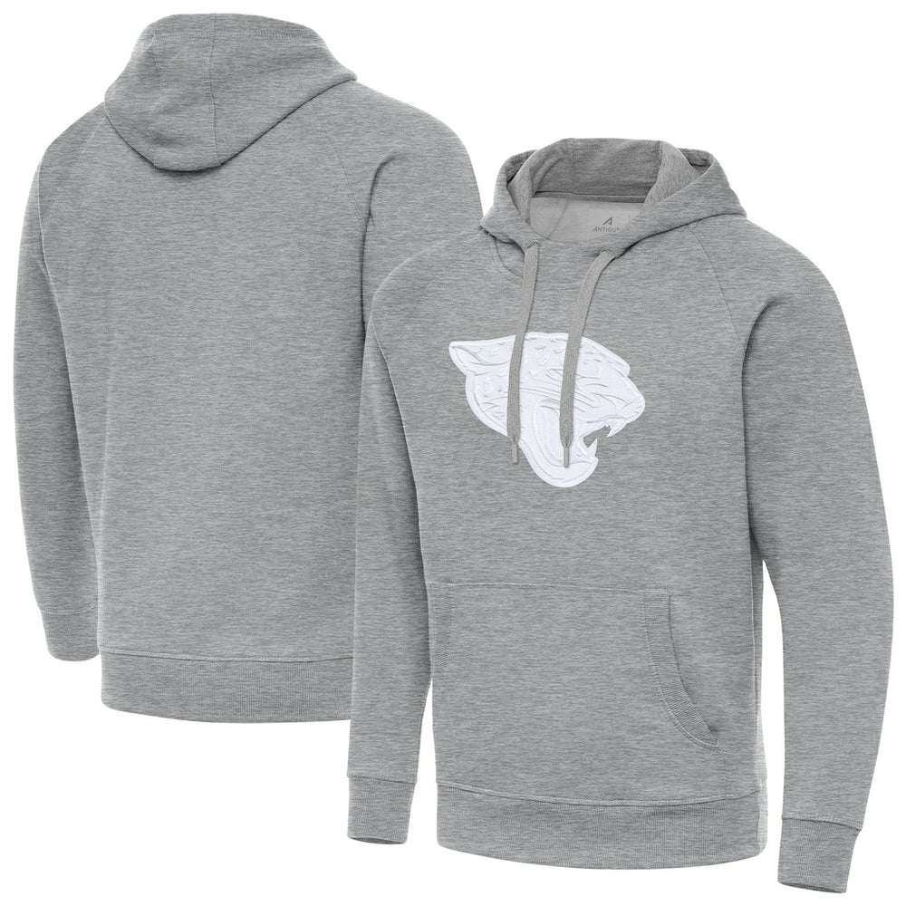 Jacksonville Jaguars Antigua Victory Pullover Hoodie - Heather Gray for sale