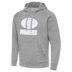 Green Bay Packers Antigua Victory Pullover Hoodie - Heather Gray on sale