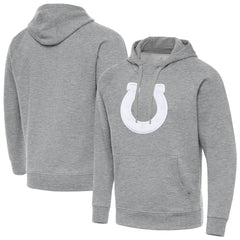 Indianapolis Colts Antigua Victory Pullover Hoodie - Heather Gray on sale